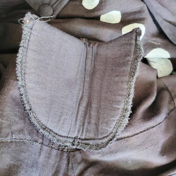 Rare Vintage 1970s Ramona Rull Size AV Butterfly Koi Fish Caftan/Muumuu Dress - Picture 8 of 11